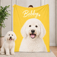 Custom Pet Photo Blanket