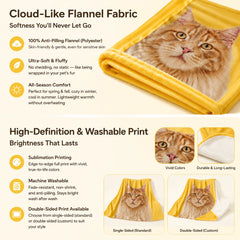 Custom Pet Photo Blanket