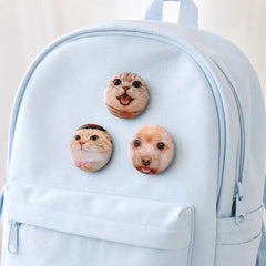 Distintivo de pin de peluche estrujable personalizado