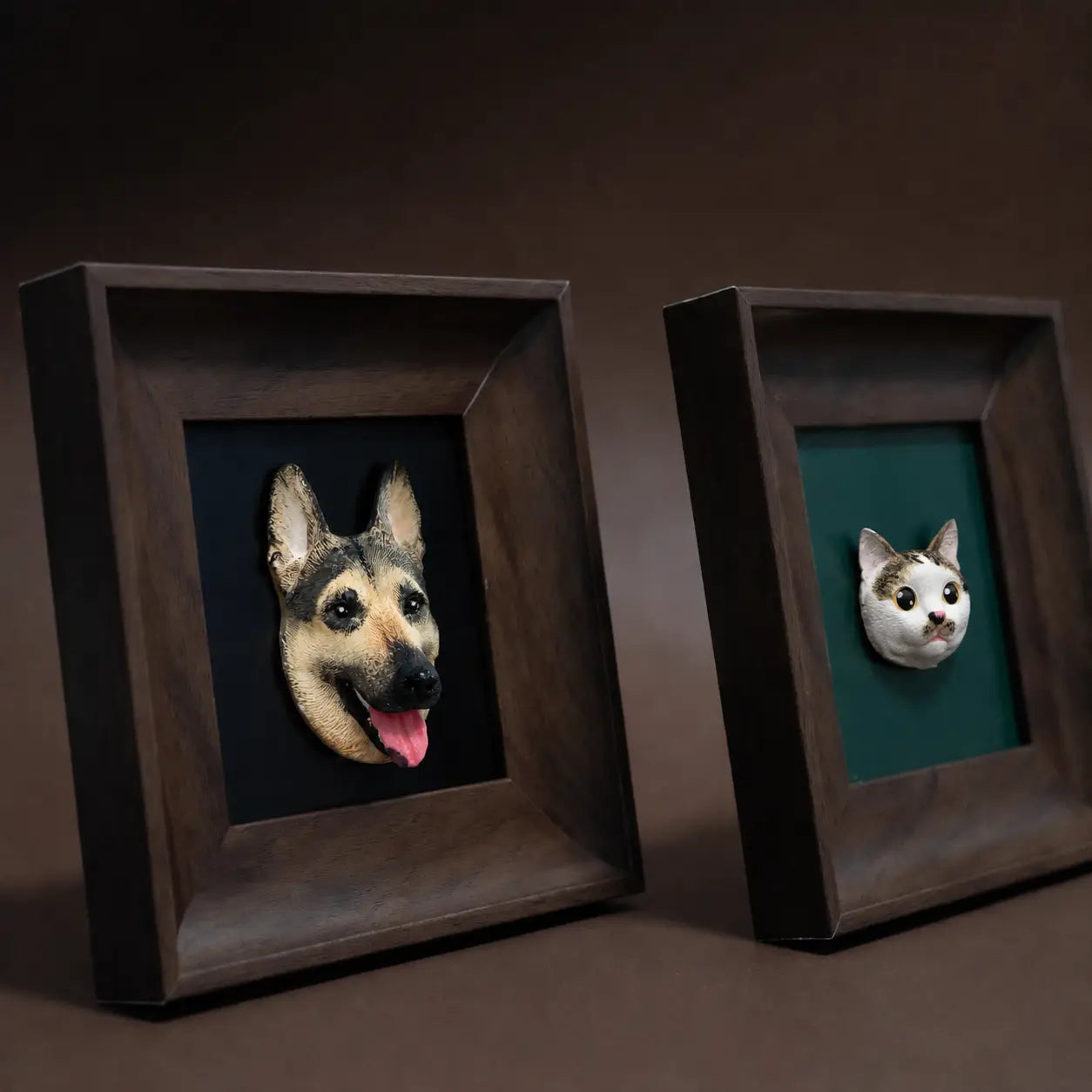 Magnetic Walnut Wood 16×16 Frame