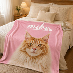 Custom Pet Photo Blanket