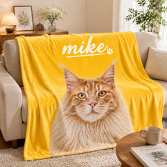 Custom Pet Photo Blanket
