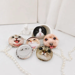 Custom Squeezable Plush pin Badge