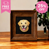 Hand-Engraved Custom Pet Head Fridge Magnet