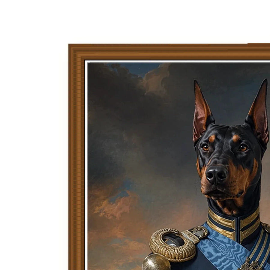 Doberman General - Custom Pet Portrait