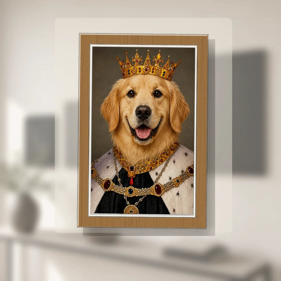 Golden Retriever King - Custom Pet Portrait