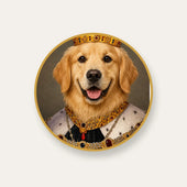 Golden Retriever King Custom Pet Social Media Avatar Design