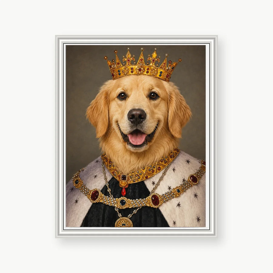 Golden Retriever King - Custom Pet Portrait