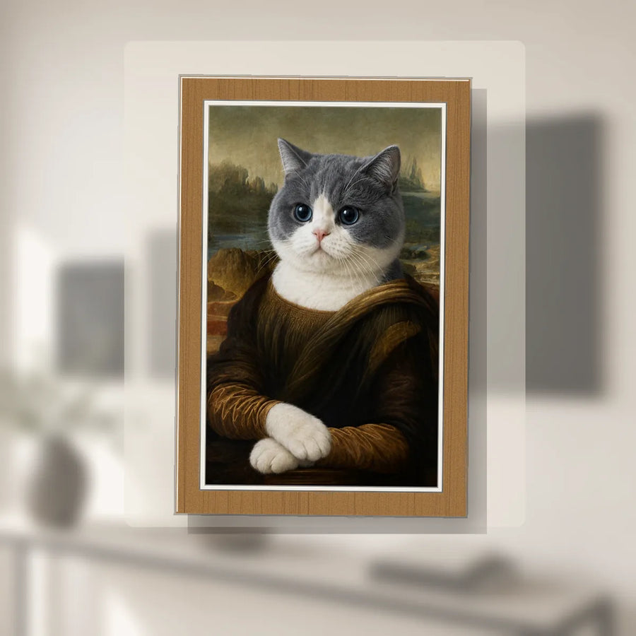 Mona Lisa Cat - Custom Pet Portrait