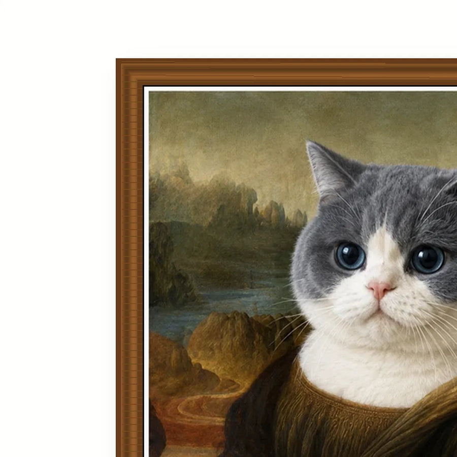 Mona Lisa Cat - Custom Pet Portrait