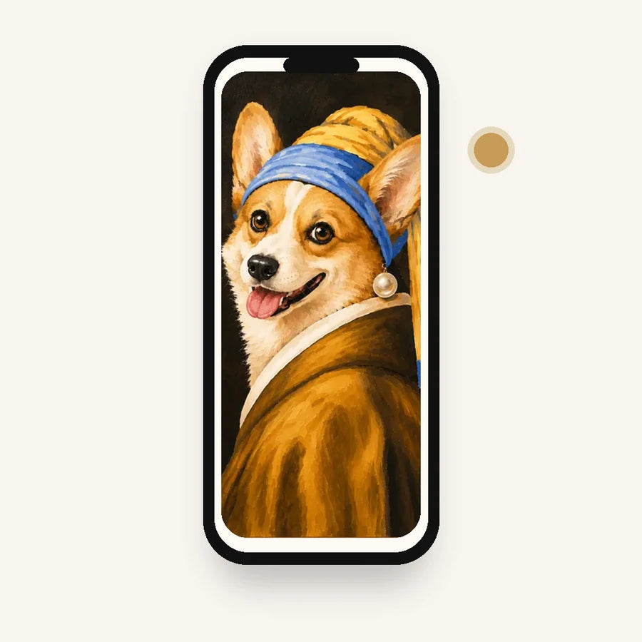 Pearl Girl Custom Pet Phone Wallpaper