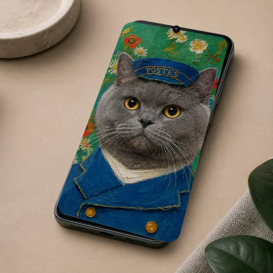 Postman Cat Custom Pet Phone Wallpaper Design