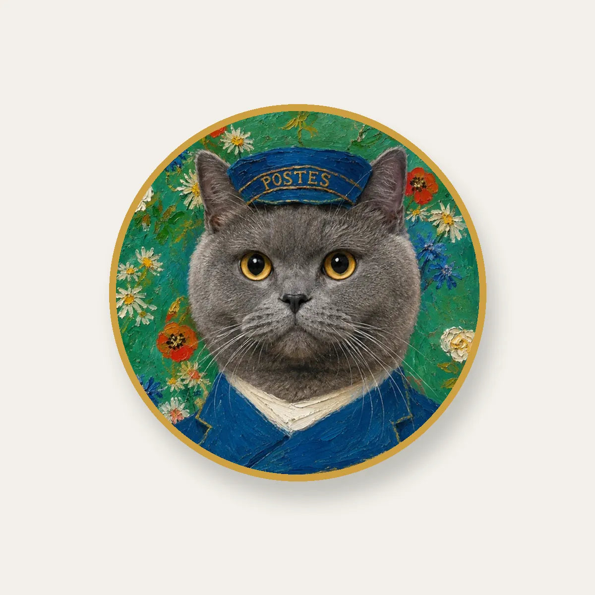 Postman Cat custom pet social media avatar design free gift