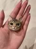 custom cat fridge magnet, handmade pet portrait, pet memorial gift, cat lover gift, personalized cat keepsake, emotional pet gift, plaster pet sculpture, pet remembrance gift, handmade cat art, custom pet gift idea