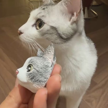 Hand-Engraved Custom Pet Head Fridge Magnet