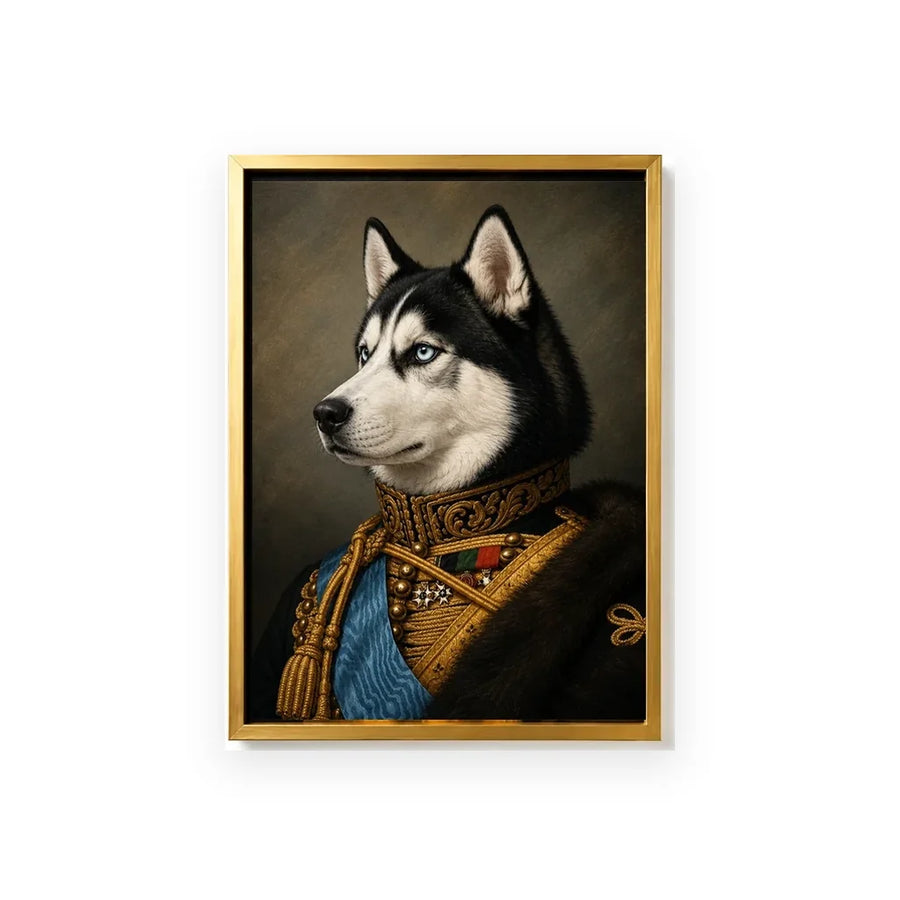 Royal Husky - Custom Pet Portrait