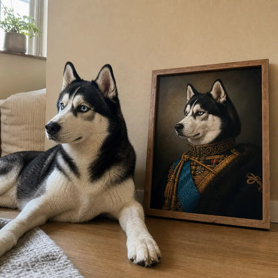 Royal Husky - Custom Pet Portrait