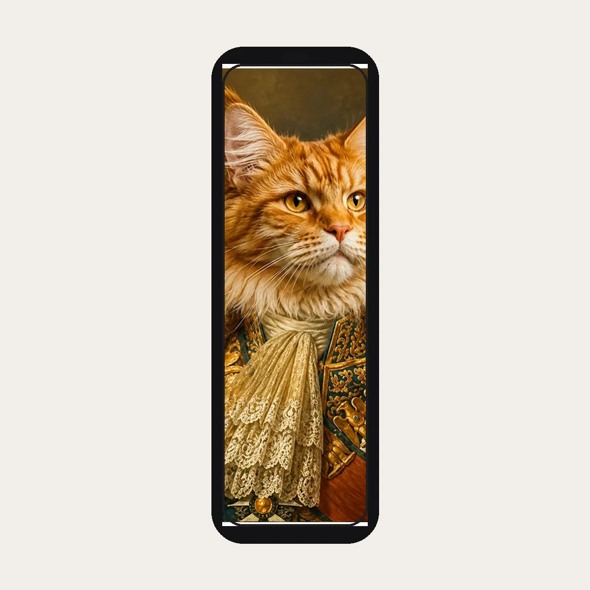 Royal Orange Cat custom pet phone wallpaper design free gift