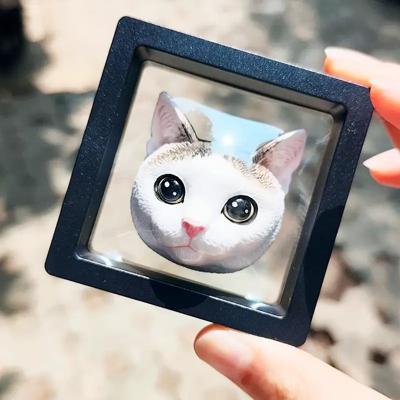 Floating Pet Fridge Magnet Collectible Decor Stand