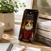 Queen Cat Custom Pet Phone Wallpaper Design