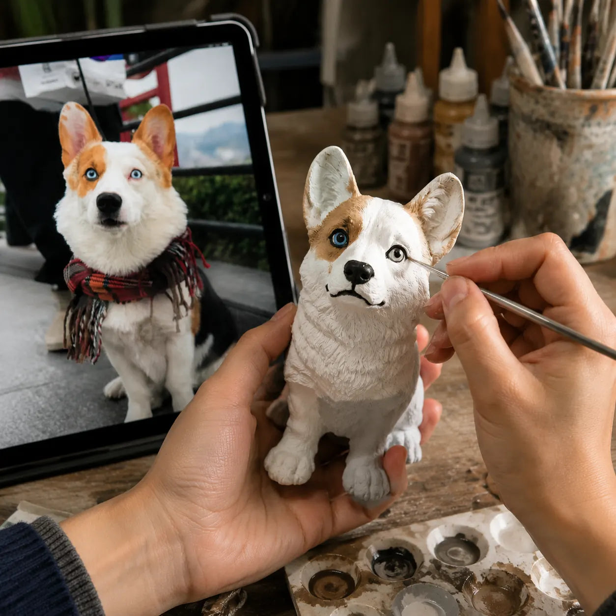 Custom Full-Body Pet Figurine from Photo