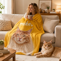 Custom Pet Photo Blanket